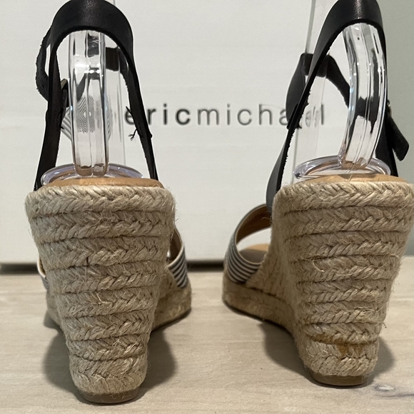 Eric Michael Tabitha Woven Espadrille Wedge Sandal Size 39EU - Picture 6 of 12